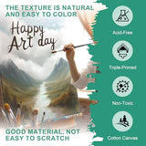 12 Pcs Stretched Canvas for Painting, Multiple Sizes: 12x16, 10x12, 8x10, 5x7, Blank Canvases Boards for Oil Painting YETEE