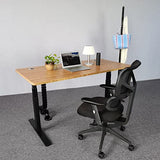 VWINDESK VJ201-S3 Electric Height Adjustable Sitting Standing Desk Frame Only/Sit Stand - Dual Motors 3 Segment Motorized Desk Base Only,Black VWINDESK
