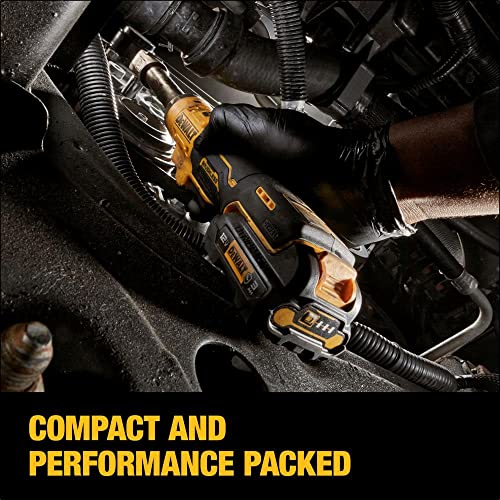 DEWALT XTREME 12V MAX* Cordless Ratchet, Brushless,3/8 in., Extended Reach, Tool Only (DCF503EB) - WoodArtSupply