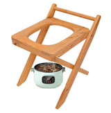 AMGBYMGB Foldable Yoni Steam Seat,Wooden Steaming Seat with Four Legs,Yoni Steamer Chair,Three-Dimensional Toilet,Bathroom Antiskid Shower Stool,Steaming Chair V Steam at Home Kit 15.7“H,No Steamer AMGBYMGB