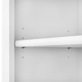 Bush Furniture Somerset 5 Shelf Bookcase in White, Tall Bookshelf, Large Book Shelf for Living Room, Home Office, or Entryway Bush Furniture