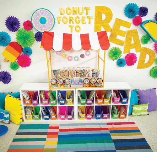 Fun Express Pop Up Canopy 4x4 Small Pop Up - Carnival Circus Tent Canopy for Event Vendor Booth & Food Stand | Portable Party Tent for Outdoor Backyard Celebrations, VBS & Festival Decorations Fun Express