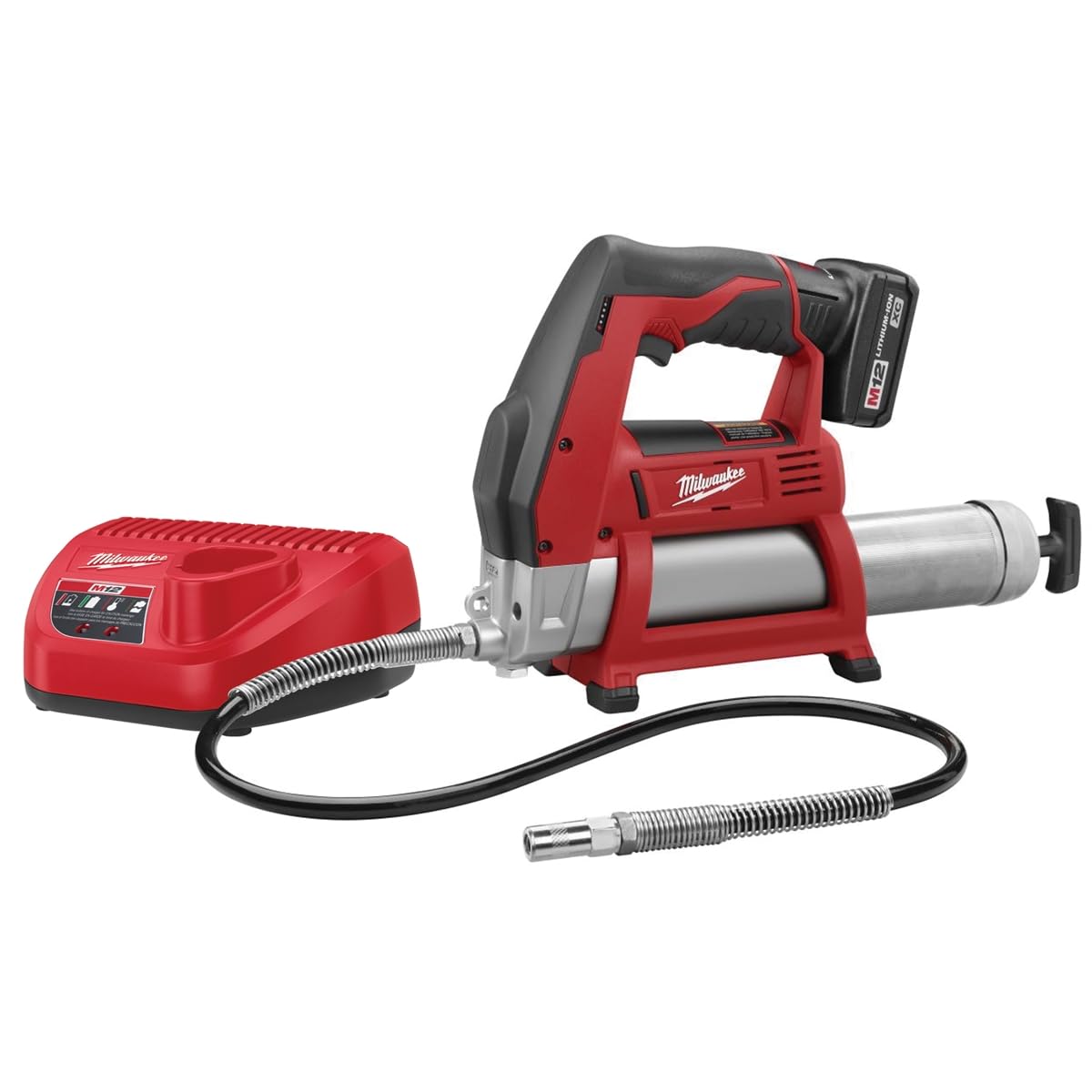 Milwaukee 2446-21XC M12 12-Volt Cordless Grease Gun - WoodArtSupply