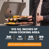 Tytus Fresno 60,000 BTU 5 Burner Propane or Natural Gas Island Grill & Storage Cabinets, 864 sq. in. cooking area, 4 Burner 48,000 BTU Grill, 12,000 BTU Side Burner, 304 Steel Burners, Ice Bucket TYTUS