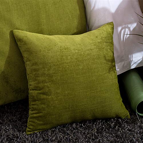 Twelve Green Chenille Bed Runner Single Bedding Scarf Decorative for Bedroom Hotel Wedding Room Twelve