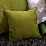 Twelve Green Chenille Bed Runner Single Bedding Scarf Decorative for Bedroom Hotel Wedding Room Twelve