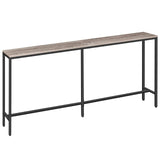 MAHANCRIS Console Table, 70.9" Narrow Long Sofa Table, Entryway Table, Industrial Sofa Table, Side Table, for Hallway, Living Room, Sturdy and Stable, Easy to Assemble, Greige CTHG18001Z MAHANCRIS