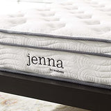 Modway Jenna 8” Innerspring and Memory Foam Twin Mattress With Individually Encased Coils, White Modway