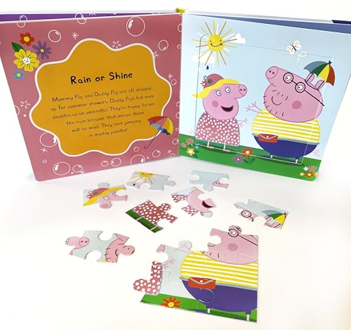 Peppa Pig Power of Positivity My First Puzzle Book - Jigsaw Puzzles for kids, 10-page board book, 5 puzzles to enjoy