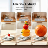 Food Scale Digital Kitchen Scale Weight Grams and Ounces of NUTRI FIT, Portable & Accurate Scale for Cooking Baking Jewelry Coffee Postage, Stylish Compact Design, Max 11lb 0.5g Increment, Smart Tare