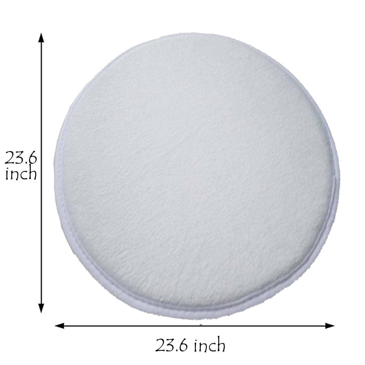 ZMvise Sublimation Blanks Door Mats 23.6 Inch Round Polyester Heat Transfer Welcome Mat Non Slip Mats for Home Bedroom Bathroom Decoration Set of 4 ZMvise