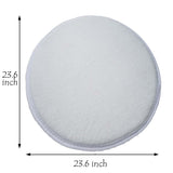 ZMvise Sublimation Blanks Door Mats 23.6 Inch Round Polyester Heat Transfer Welcome Mat Non Slip Mats for Home Bedroom Bathroom Decoration Set of 4 ZMvise