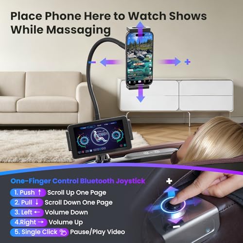 KTENTITO 4D Music Rhythm Massage Chair Full Body, 2026 Unique Sonic Resonance Zero Gravity SL-Track Shiatsu Recliner with Knee Heating Blanket AI Voice Bluetooth Foot Roller Body Scan Airbags G9 Black KTENTITO