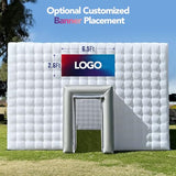Wellcomer Giant 30x20x13' Inflatable Nightclub with Blower, Inflatable Outdoor Party Tent for Parties, Corporate Events, Festivals, and Special Gatherings - White Wellcomer
