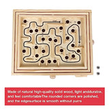 GOTHINK Wooden Labyrinth Game, Mable Ball Tilt Maze Board Game,Table Balance Game and Toy for Kids and Adults GOTHINK