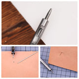10 Pcs Leather Hole Punch Cutter 0.5mm-3.5mm Hollow Punch Set for Leather Crafting Round Hollow Tools for Watch Bands Belts Canvas Paper Rubber Soft Material Working Jmuiiu