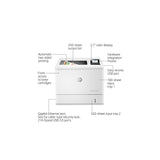HP Color LaserJet Enterprise M554dn Duplex Printer (7ZU81A),White HP