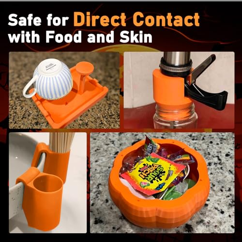 YXPOLYER PLA+ Filament Food Safe PLA Plus Food-Grade 1.75mm 3D Printing Filament 1kg 2.2lbs with PC Reusable Spool fit AMS System and Most FDM 3D Printers, Orange yxpolyer