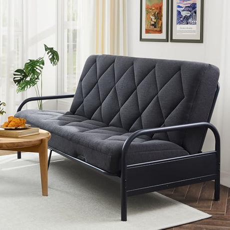 Jamdok 6" Full Size Pillow Top Futon Mattress Replacement(Frame Not Included), Gel Memory Foam, Removable Cover(71X52X6) Jamdok