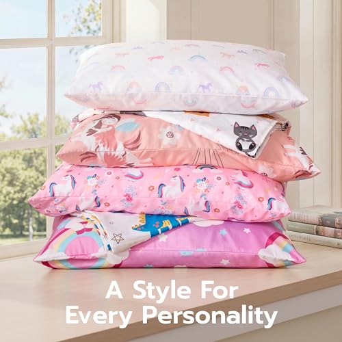 Joiedomi Kids Twin Sheet Set Unicorn - 3 Piece Soft Microfiber Bed Sheets - Deep Pocket Wrinkle Free, Cozy Toddler Bedding Set, Fade Resistant Breathable for Boys Girls Teens Joiedomi