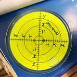 Magnetic Round Bubble Level Tool Bullseye Inclinometer Machinist Pocket Precision Spirit String Circular - Trailer Rv Leveling System Blocks Table Post Indicators Camper Leveler Magnet 2.4 Inch 60mm GEONASSUR