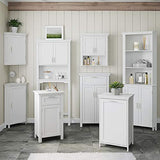 RiverRidge 06-037 Somerset Single Door Floor Storage Cabinet, White RiverRidge