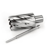 OSCARBIDE Annular Cutter 1-1/2 inch Cutting Diameter 2 inch Depth of Cut,3/4 inch Weldon Shank 2 Flat Mag Drill Bit with Pilot Pin for Magnetic Drill Press,1 Piece OSCARBIDE