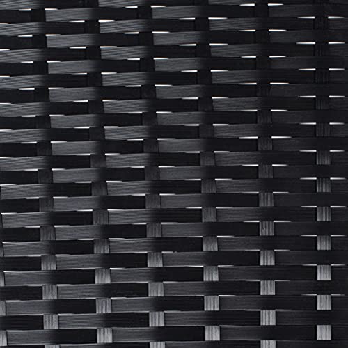 SAFAVIEH Outdoor Collection Edna Black/White Cushion 3-Piece Lounge Set with Table (PAT7719A) SAFAVIEH