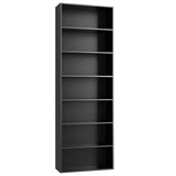 FACBOTALL 82" Tall Bookshelf, 7-Tier Open Shelves Bookcase, Freestanding Display Storage Shelves, Tall Bookcase Home Decor Furniture for Home Office, Living Room, Bedroom, Black FACBOTALL