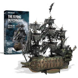 Piececool 3D Metal Puzzle Flying Dutchman Pirate Ship Model Kits for Adults,Difficult 3D Puzzles for Adults&Teens, Christmas Birthday Gifts