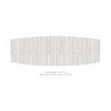 Modern Executive 10 ft Conference Table Wood Boat Shaped Laminated Natural Aspen Finish Metal V Legs Sleek Grommets Racetrack Desk Ports Black 2 Power Data Modules Meeting Boardroom Office Business WoodArtSupply