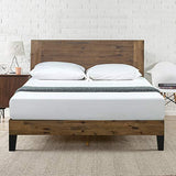 ZINUS Tonja Brown Wood Platform Bed Frame with Headboard - Easy Assembly, No Box Spring Required Zinus