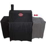 Char-Griller® Durable Polyester Grill and Smoker Cover with Waterproof Material, PVC Lining, and Extendable Design in Black, 46"L x 23"W x 48.5"H, Model 5555 Char-Griller