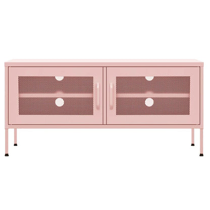 KTHLBRH (Lightning delivery) TV Stand,Gaming TV Entertainment Center Living Room, for Magazine,Book,Multimedia Devices TV Cabinet Pink 41.3"x13.8"x19.7" Steel