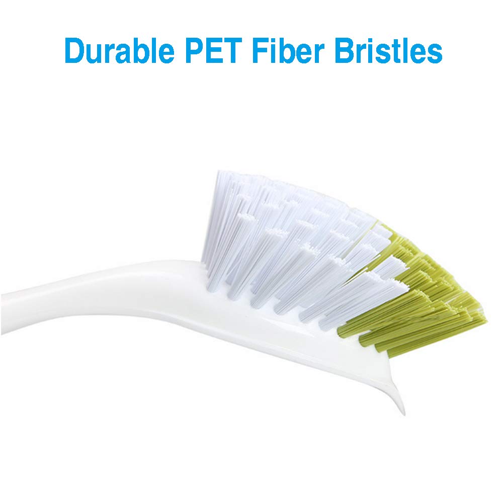 YeuDeuy Scrub Brush for Dish Kitchen Sink Pot Pan with Stiff Bristles, Yellow-Green 3pcs YeuDeuy