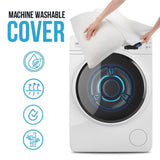 Sidney Sleep Bed Pillow for Side and Back Sleepers - Adjustable Filling - Memory Foam Pillow for Neck and Shoulder Pain - Customizable Loft - Queen Size - Additional Foam Bag Included (Grey) Sidney Sleep