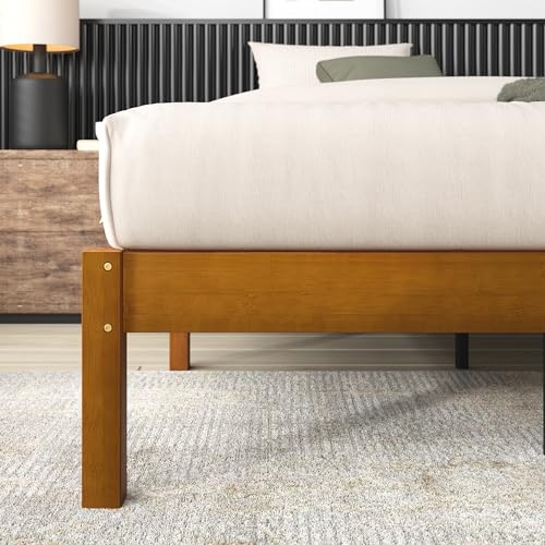 Zinus Ellie 14 Inch Sustainable Bamboo Platform Bed Frame - King Size, No Box Spring Needed - WoodArtSupply