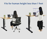 VWINDESK VJ201-S3 Electric Height Adjustable Sitting Standing Desk Frame Only/Sit Stand - Dual Motors 3 Segment Motorized Desk Base Only,Black VWINDESK