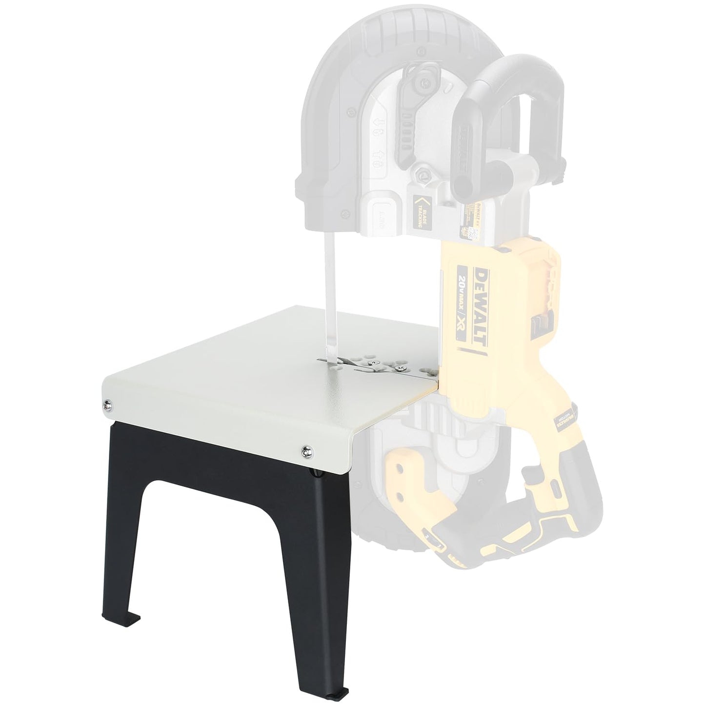 DITKOK Band Saw Stand Portable Vertical Table Alloy Steel Base for DeWalt Band Saw, for Milwaukee for Band Saw, Powder Coated, with legs - WoodArtSupply