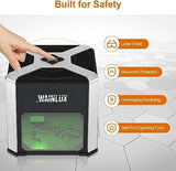 Laser Engraver WAINLUX K6 Pro, 3000mW Laser Engraving Machine, 0.05mm Accuracy, BT Connection Portable Mini Laser Cutter Engraver Tool for Wood Vinyl Leather Glass, DIY Art, Logo Design,Laser class4 WAINLUXPRO
