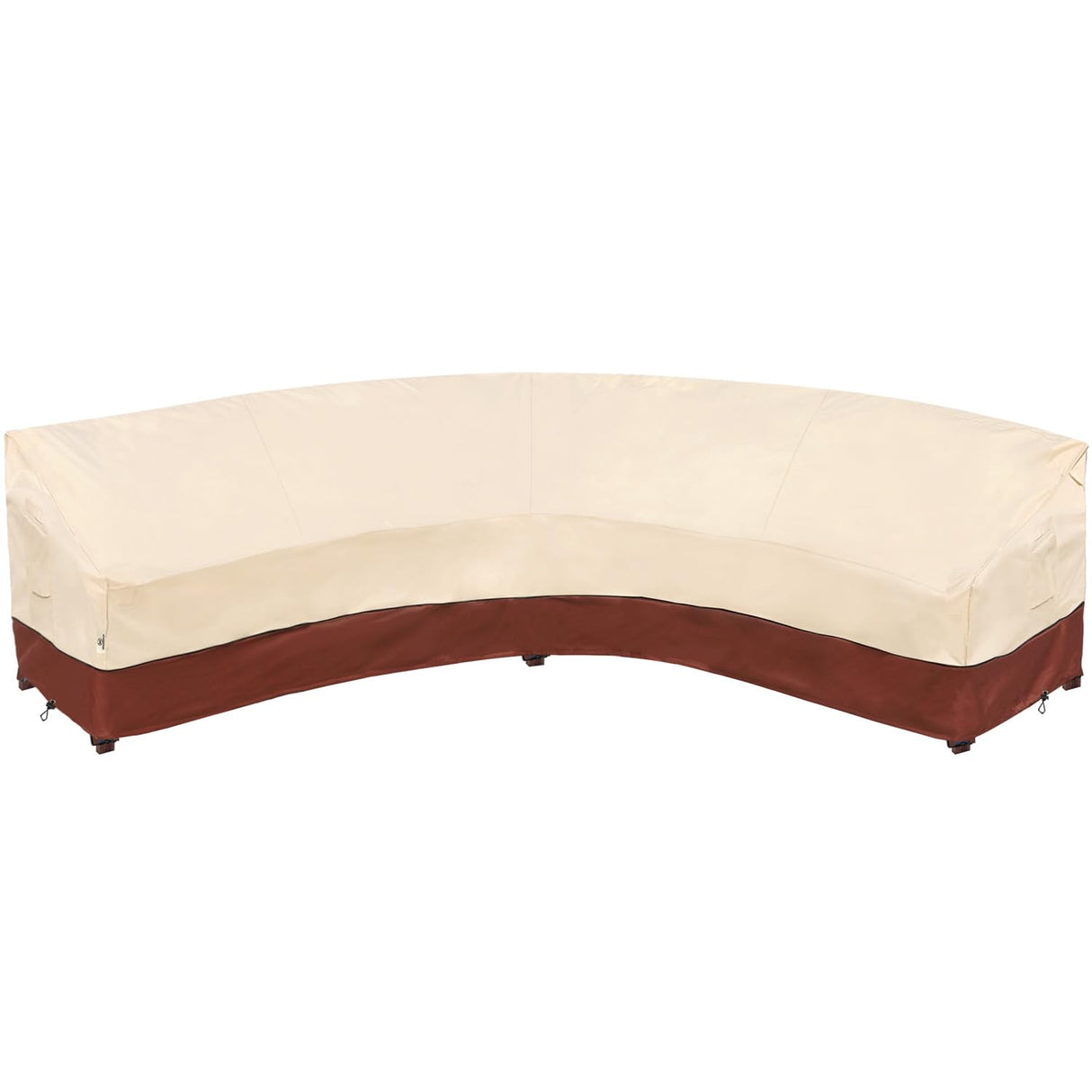 Westblue Curved Patio Furniture Covers-Outdoor Patio Furniture Sectional Covers Waterproof Reinforced Rip-Stop Anti-UV 600D Heavy Duty Outdoor Couch Cover with 3 Air Vent Sofa Cover 190"(128") Westblue