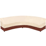 Westblue Curved Patio Furniture Covers-Outdoor Patio Furniture Sectional Covers Waterproof Reinforced Rip-Stop Anti-UV 600D Heavy Duty Outdoor Couch Cover with 3 Air Vent Sofa Cover 190"(128") Westblue