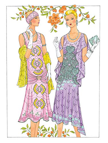 Creative Haven Jazz Age Fashions Coloring Book: Relaxing Illustrations for Adult Colorists (Adult Coloring Books: Fashion) Dover Publications