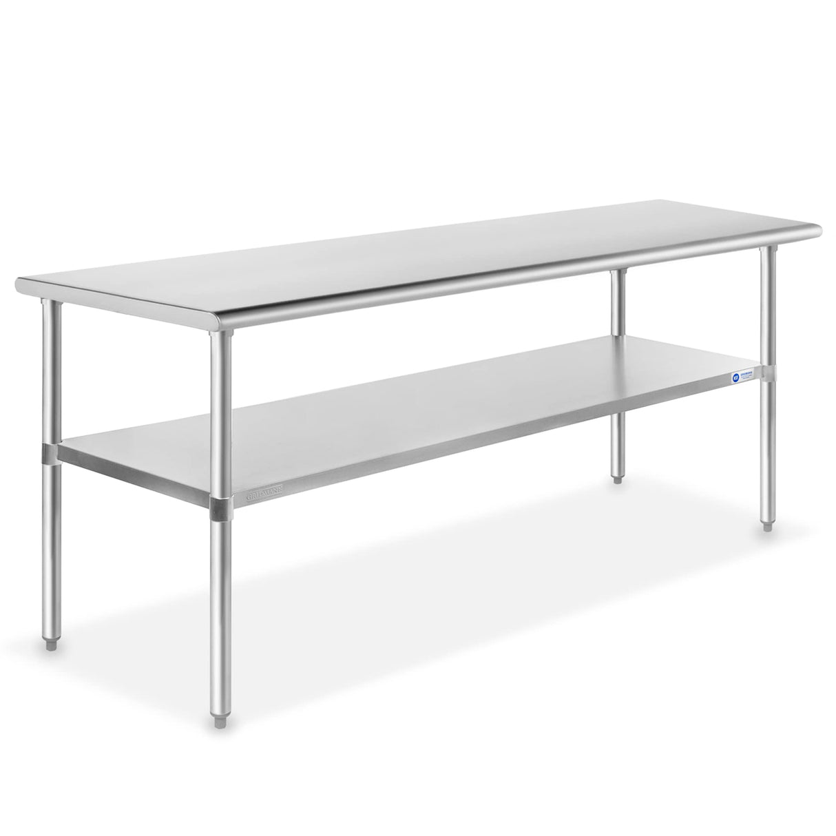 GRIDMANN Stainless Steel Work Table 60 x 30 Inches, NSF Commercial Kitchen Prep Table with Under Shelf for Restaurant and Home GRIDMANN