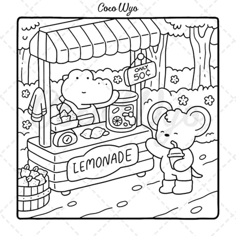 Cozy Friends: Coloring Book for Adults and Teens Featuring Super Cute Animal Characters with Easy and Simple Designs for Relaxation (Cozy Spaces Coloring) Coco Wyo LLC