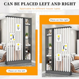 Modern Room Divider with Shelves,Wall Room Divider Screen with Storage Cabinet, Wall Divider for Room Separation, for Home Office Decorative HSHBDDM