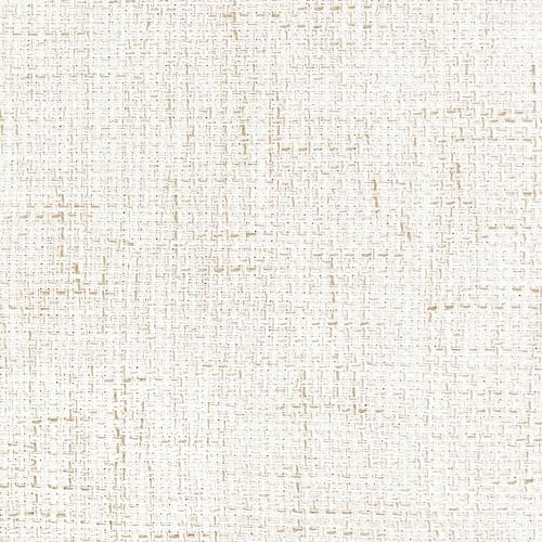 HomePop Home Decor | Upholstered Round Tufted Foot Rest Ottoman | Ottoman with Storage for Living Room & Bedroom | Decorative Home Furniture, Cream Textured Solid HomePop