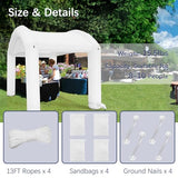 Heipigo 13'x10' Canopy Tent for Parties, Easy Outdoor Sun Shade, Large Inflatable Pop Up Tent, Foldable,for Events Carnival Catering Backyard Wedding Carpas para Patio-White (Without Blower Heipigo