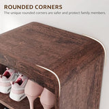 Homiflex Tall Shoe Cabinet, 8 Tiers 16 Pairs Wooden Shoe Rack with Adjustable Shelf, Freestanding Shoe Closet Shoes Organizer Cabinet for Entryway, Hallway, Living Room, Espresso Homiflex