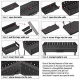 Charcoal Grill for 12 Skewers - Portable Barbecue Camp Grills - Mangal Schaschlik Foldable Metal Mangal - Kebab Shish BBQ for EDC Picnic Outdoor Cooking Camping Hiking NB12 MHH